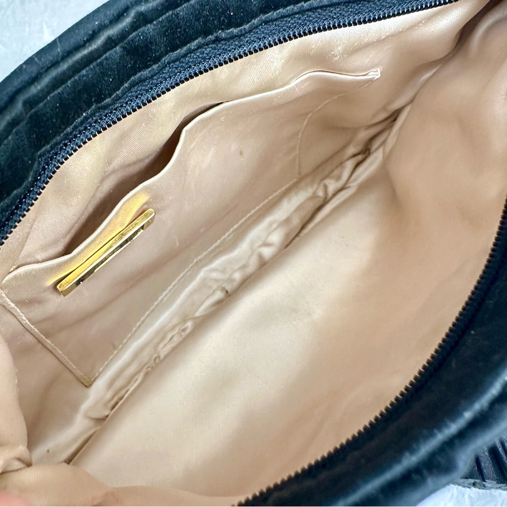 FENDI black crossbody or shoulder bag quilted soft cloth! So cute. “GREAT!” - Picture 13 of 16